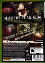 Xbox 360 F.E.A.R. 3 Back CoverThumbnail